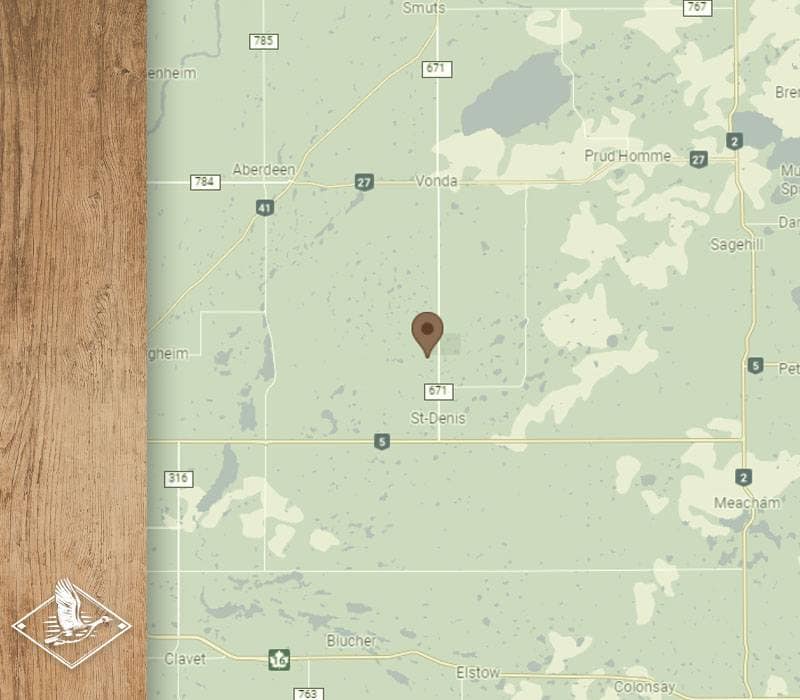 Map 1 Prairie Rose Outfitters location map